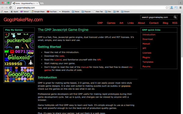 best HTML5 and javascript game engine libraries gomakeplay